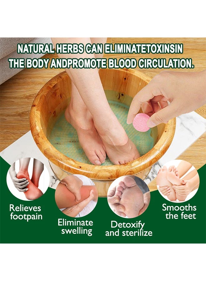 ERAYCEE 10 Pcs Foot Soak Spa Tablets Foot Care Foot Spa Relax Massage Tablets Foot Care Relax Massage, Cleansing Tablets Helps Restore Foot Health, Promote Metabolism - Image 4